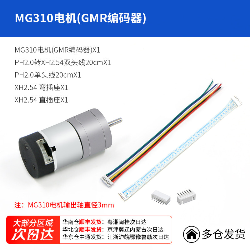 MG310 GMR 编码器电机 实物图