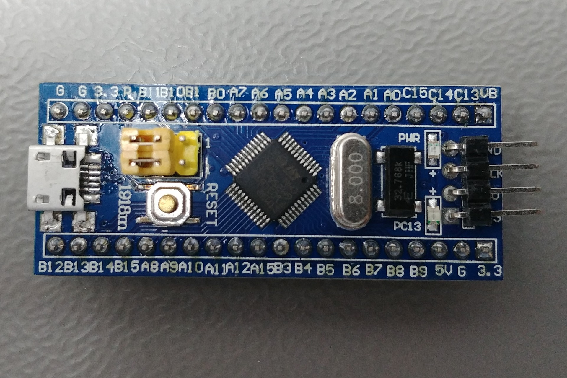STM32F103C8T6 Blue Pill 主控板 实物图